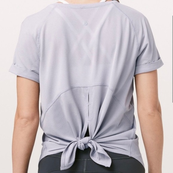 lululemon athletica Tops - Lululemon Open Up Tie Back Tee